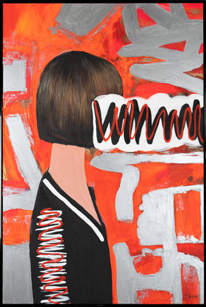 Handgemaltes Acrylbild auf Leinwand