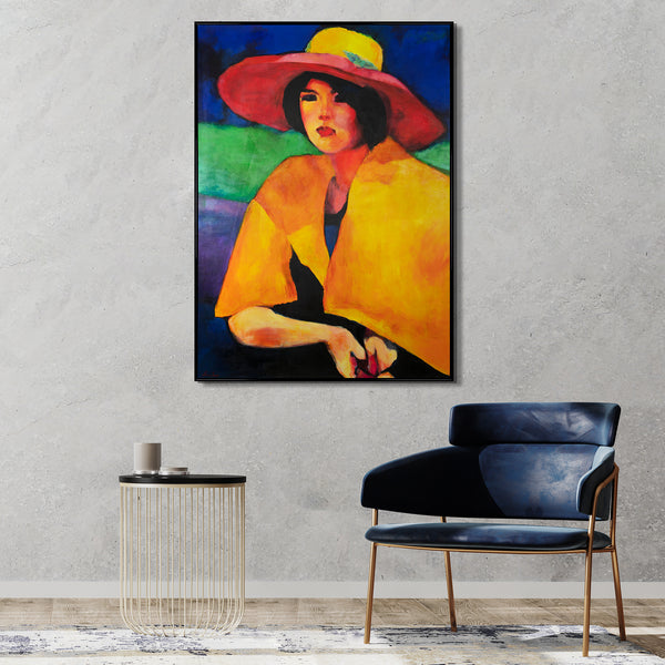 Originalt håndmalet maleri "Feminitet" moderne vægkunst