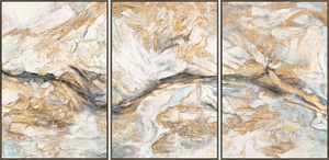 Abstrakte mønstre som triptykon – moderne lærredsmaleri „Abstrakte Muster“