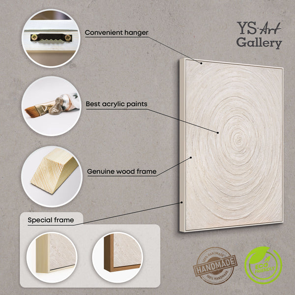 Handgemalte Acrylstruktur auf Leinwand