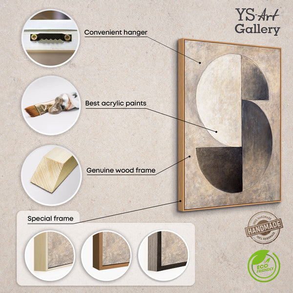 Handgemalte Acrylstruktur auf Leinwand