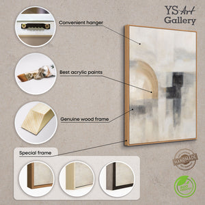 Handgemalte Acrylstruktur auf Leinwand