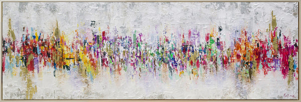 Acryl Wandbild Struktur Modern Deko