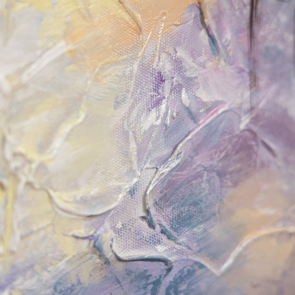 acrylbild abstrakt Strukturierte Blüten in Nahaufnahme