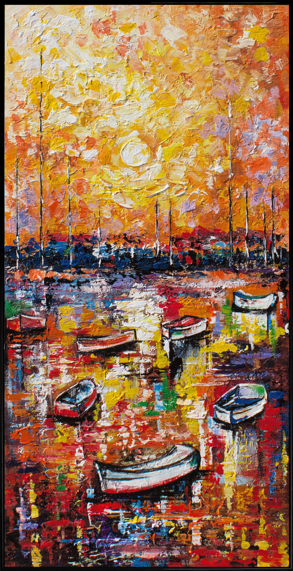 Moderne Wanddeko handgemalt