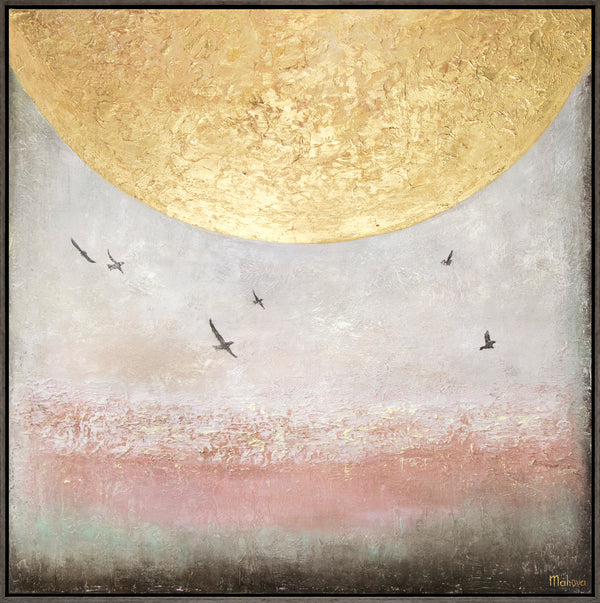 Moderne Wanddeko handgemalt