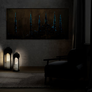 Rückseite Leinwand mit Rahmen