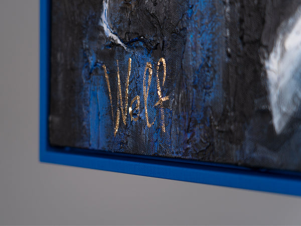 Belysende maleri med ramme "Børsen" – lysende kunstværk