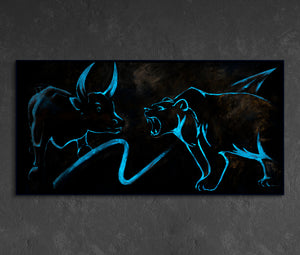 Fluoreszierende Acrylmalerei