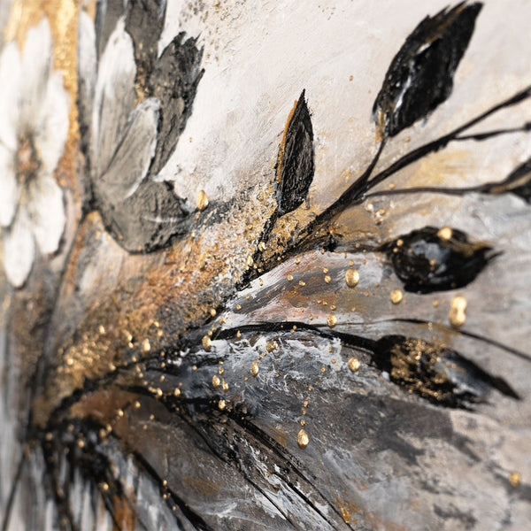 Håndmalet akrylmaleri på lærred "Farvernes glød" 115x50cm