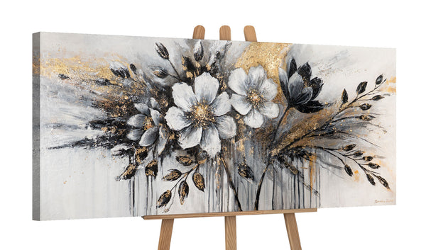 Håndmalet akrylmaleri på lærred "Farvernes glød" 115x50cm