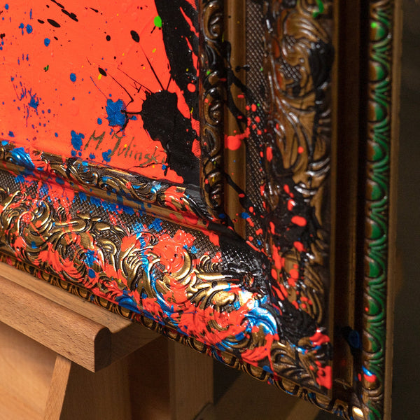 Abstrakt Maleri Pop-Art – Farverige Billeder til Stue Dekoration „Miss WOW“
