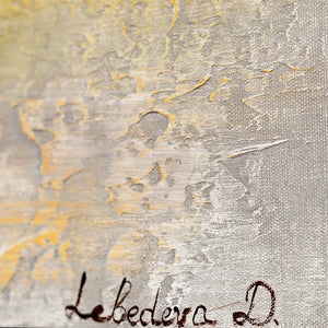 Signatur des Künstlers auf Leinwand