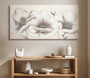 Blomster abstrakte billeder håndmalet "Blomster II"