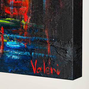 Moderne kunst "Efterårsalé" – håndmalet maleri på lærred