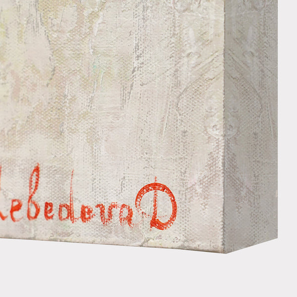 Farverig dyrekunst med håndmalede giraffer på lærred