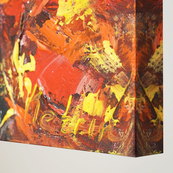 Akrylmaleri Moderne Håndmalet "Papegøje i Solen"