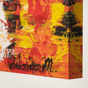 Moderne soveværelsesbilleder "Havn" med ramme i abstrakt stil