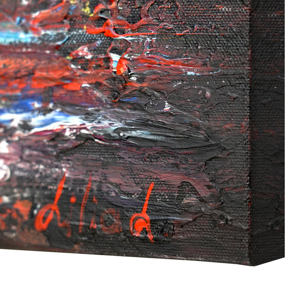 Moderne kunst billeder landskab "Efterårspladsen"