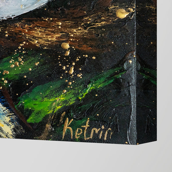 Tekstureret blomstermaleri til hjemmet "Pæoner" håndlavet lærredskunst