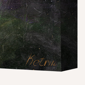 Kunstnerisk vægdekoration med blomster "Pæoner II" håndmalet lærred