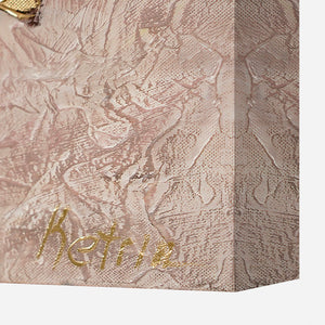 Stilfuldt akrylmaleri med blomstermotiv “Malve”