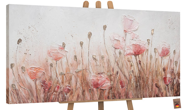 Blomster akryl billeder på lærred "Valmuer"