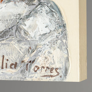 Akrylmaleri i lyse farver til væggen “Symfoni”