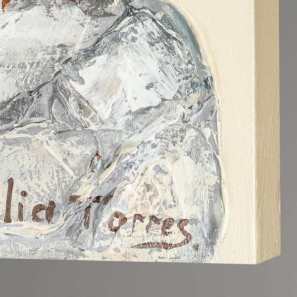 Akrylmaleri i lyse farver til væggen “Symfoni”