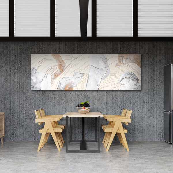 Akrylmaleri i lyse farver til væggen “Symfoni”