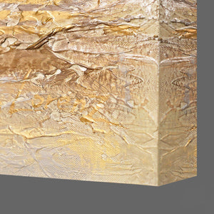 Moderne struktureret lærredsmaleri med sejlscene "Solblænding"