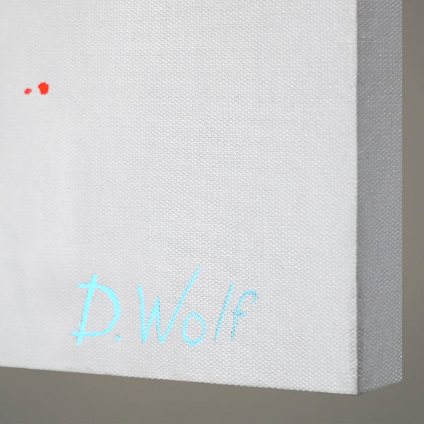 Håndmalet abstrakt akrylmaleri på lærred "Farverigt Liv"