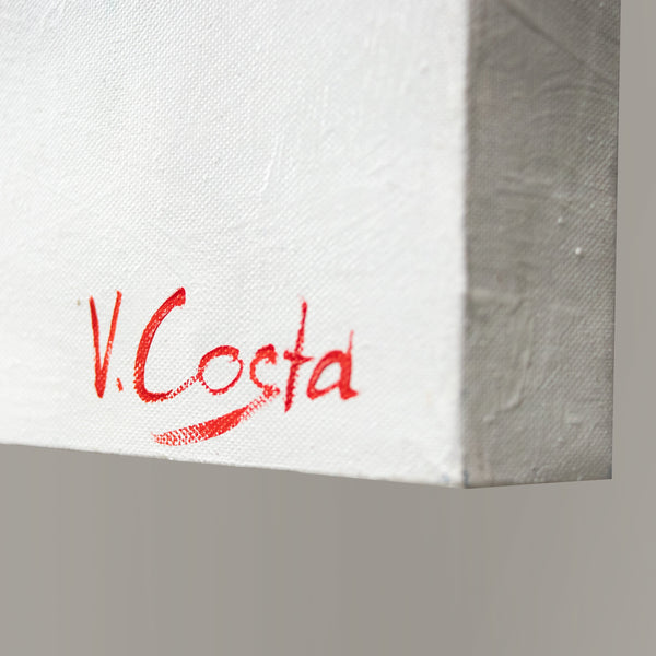 Originalt håndmalet akryl maleri "Berlin" moderne vægkunst