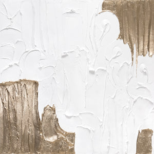 Håndmalede akrylmalerier "Glad for livet II" 100x100 cm