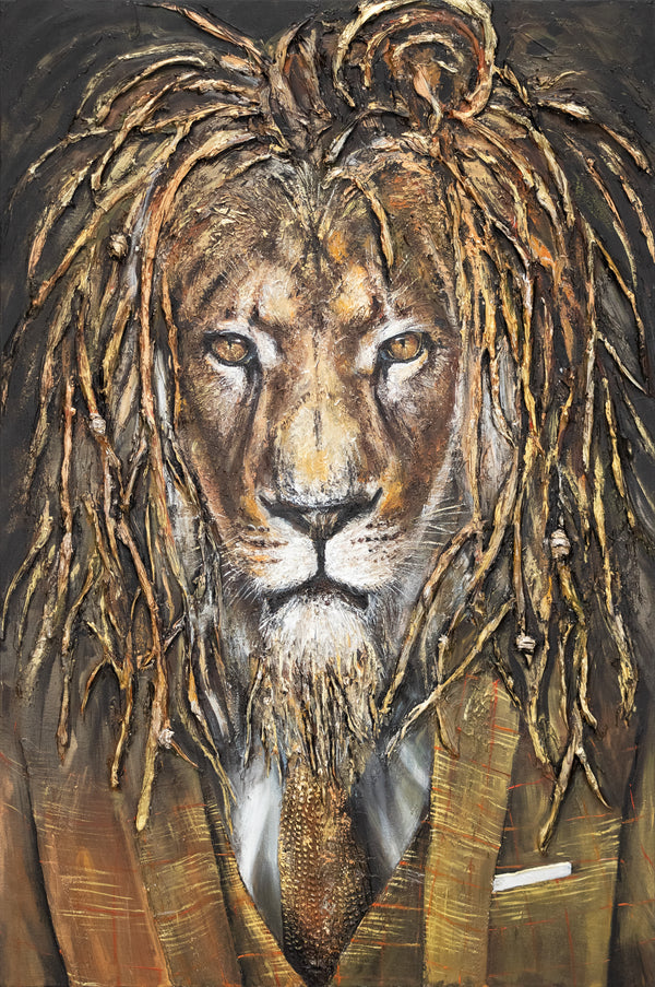 Moderne Wanddeko handgemalt