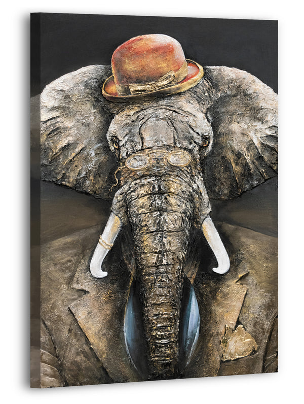 Akrylmalerier dyr farverige "Herredømme" 120x80cm