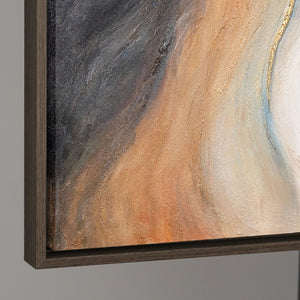 Abstrakte Kunst mit Bewegung und Tiefe