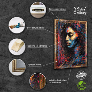 Acryl Leinwandbild Porträt Kunst im modernen Wohnzimmer