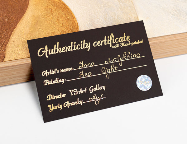 Akrylmaleri med tekstur i rammen "Spor af regn"