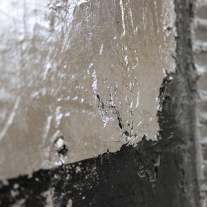 Handgemaltes Stadtbild Figuren mit Regenschirm Acrylkunst