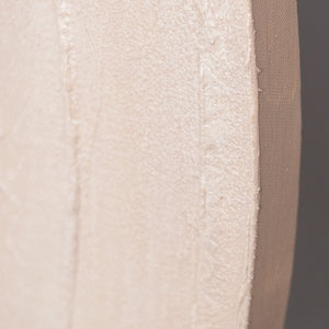 Kantenansicht runde Acrylkunst beige