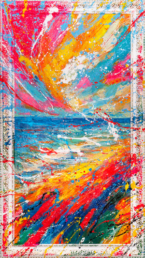 Leinwandbild Expressionistisch Bunt