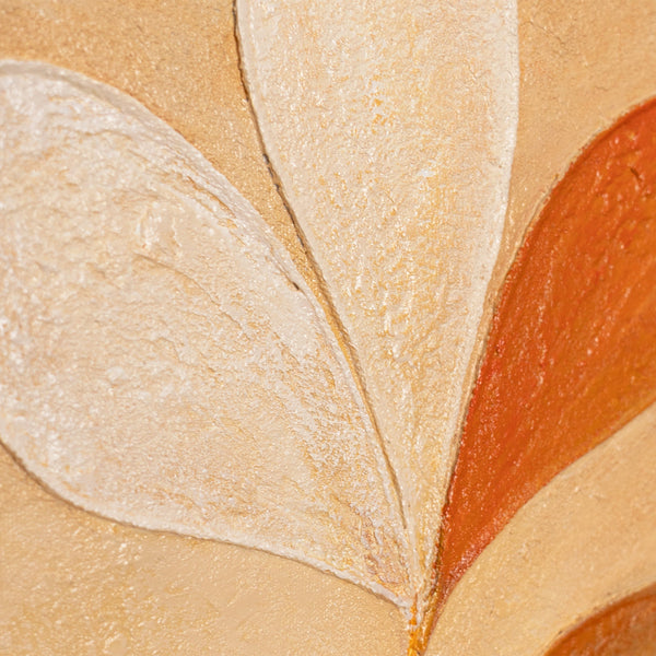 detail-acrylbild-handgemalt-blatt-linie-modern-struktur-creme