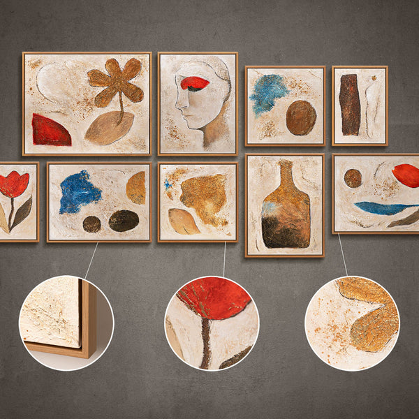 luxus-bilder-wohnzimmer-modern-9er-set-handgemalte-kunstwerke-mit-rahmen