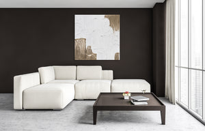 Håndmalede akrylmalerier "Glad for livet II" 100x100 cm