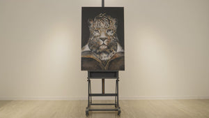 Moderne kunst billeder dyr "Temperament" 120x80cm