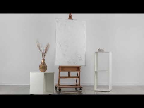 Indrammede billeder til stuen med ramme "Hvid Symfoni"