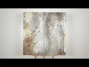Abstrakte håndmalede lærredsbilleder "Visdom" 100x100 cm