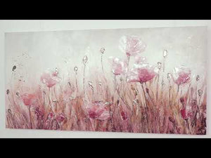 Blomster akryl billeder på lærred "Valmuer"