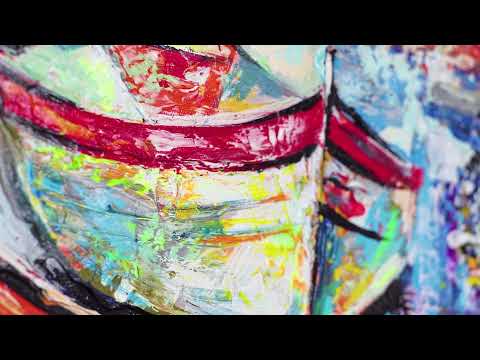 Moderne kunst billeder landskab "Efterårspladsen"